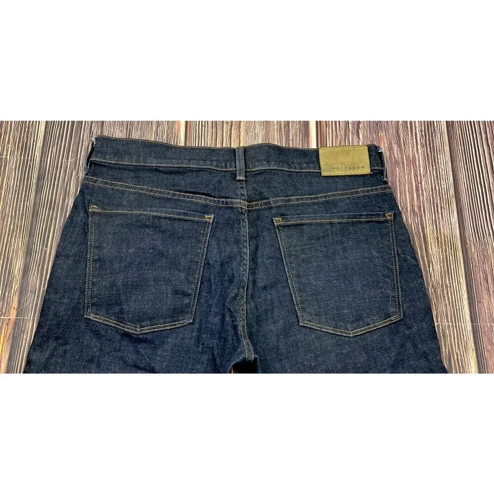 Mott & Bow Dark Blue Slim Jeans Mens Size 34x32 (Actual 34x32) Stretch